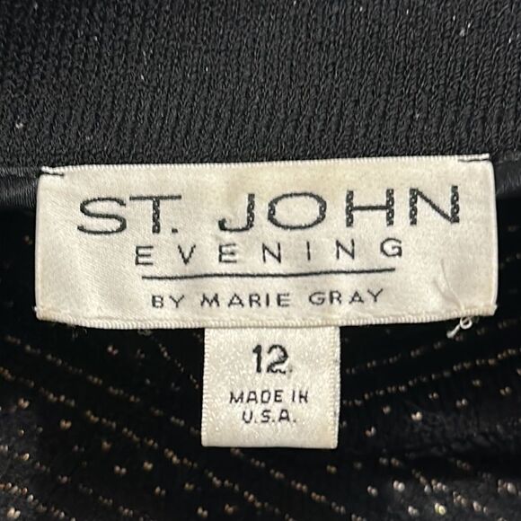 ST. John women’s sequined evening blazer by Marie Gray size 12 - Picture 8 of 14